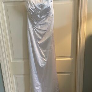 Jessica McClintock Satin ball gown.